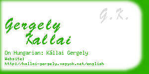 gergely kallai business card