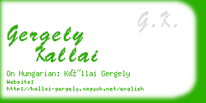 gergely kallai business card